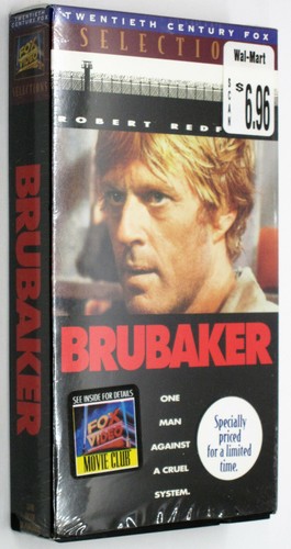 BRUBAKER VHS Undercover Arkansas Warden ROBERT REDFORD vs. Corrupt Prison System