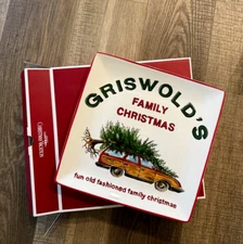 NIB Pottery Barn National Lampoon's Christmas Vacation cookie platter plate