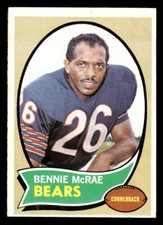 1970 Topps Bennie McRae #134 Chicago Bears Football EX