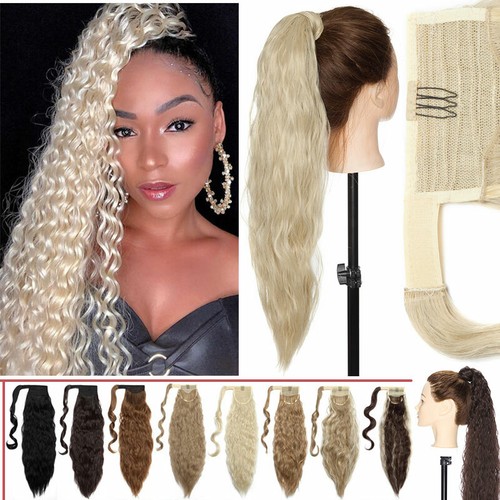 Capelli naturali treccia coda di cavallo extension capelli vera lunga dritta coda di cavallo - Foto 41 di 44