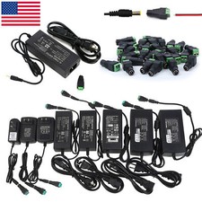 12V 24V DC 1A 2A 3A 5A 6A 8A 10A Power Supply Adapter 110/220 12V 24Volt Wall