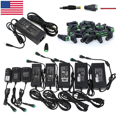 12V 24V DC 1A 2A 3A 5A 6A 8A 10A Power Supply Adapter 110/220 12V 24Volt Wall