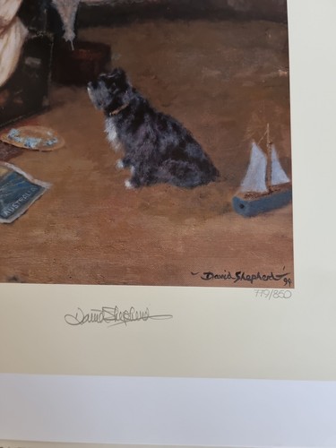 David Shepherd signed limited edition print "But Teddy Doesn't need a Ticket" - Picture 3 of 6