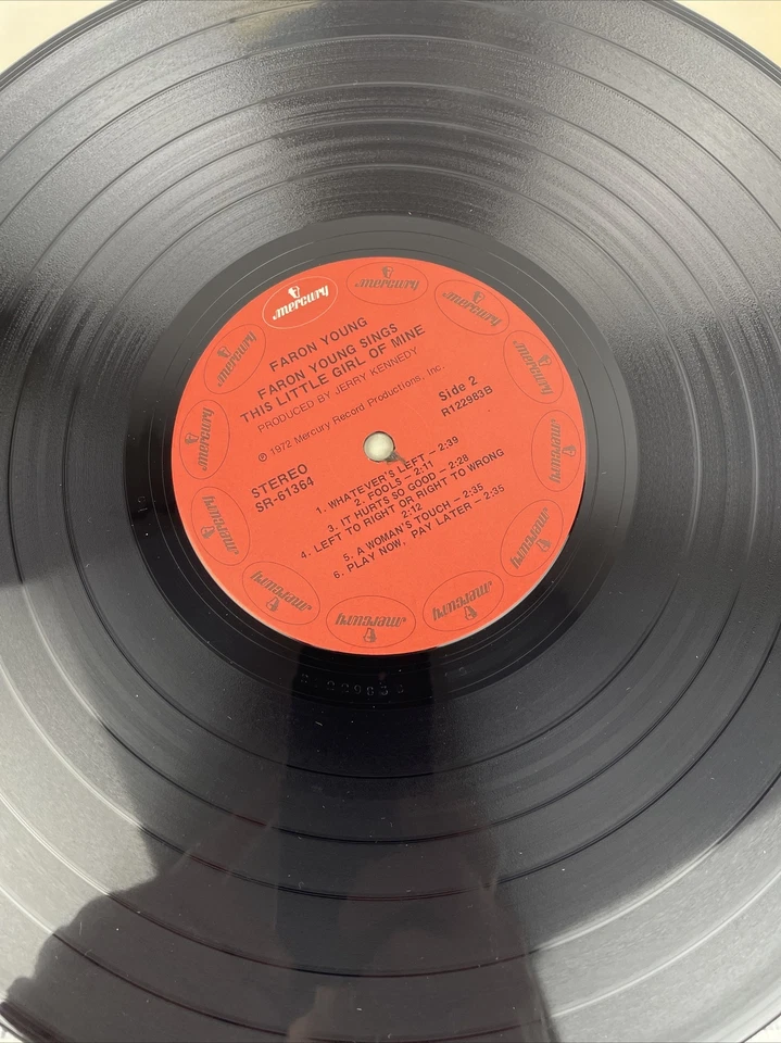 Faron Young "This Little Girl of Mine" 1972 Country LP Vinyl Record - Mercury - Image 4 of 4
