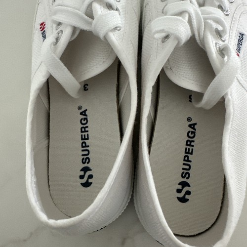 Superga White Canvas Women’s Sneakers Size 36 EUR~6 US - Picture 6 of 10