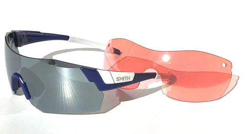 Smith Optic PIVLOCK ARENA MAX Sonnenbrille mattblau ChromaPop silberfarben & wenig Licht - Bild 14 von 23