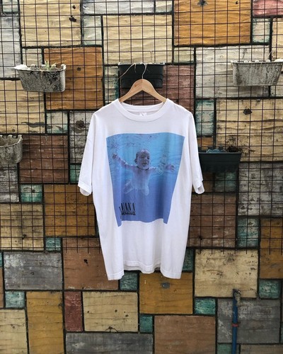 1991 Nirvana - Nevermind, 2 Sided, Vintage Graphic Men T-Shirt 104218 - Imagen 3 de 11