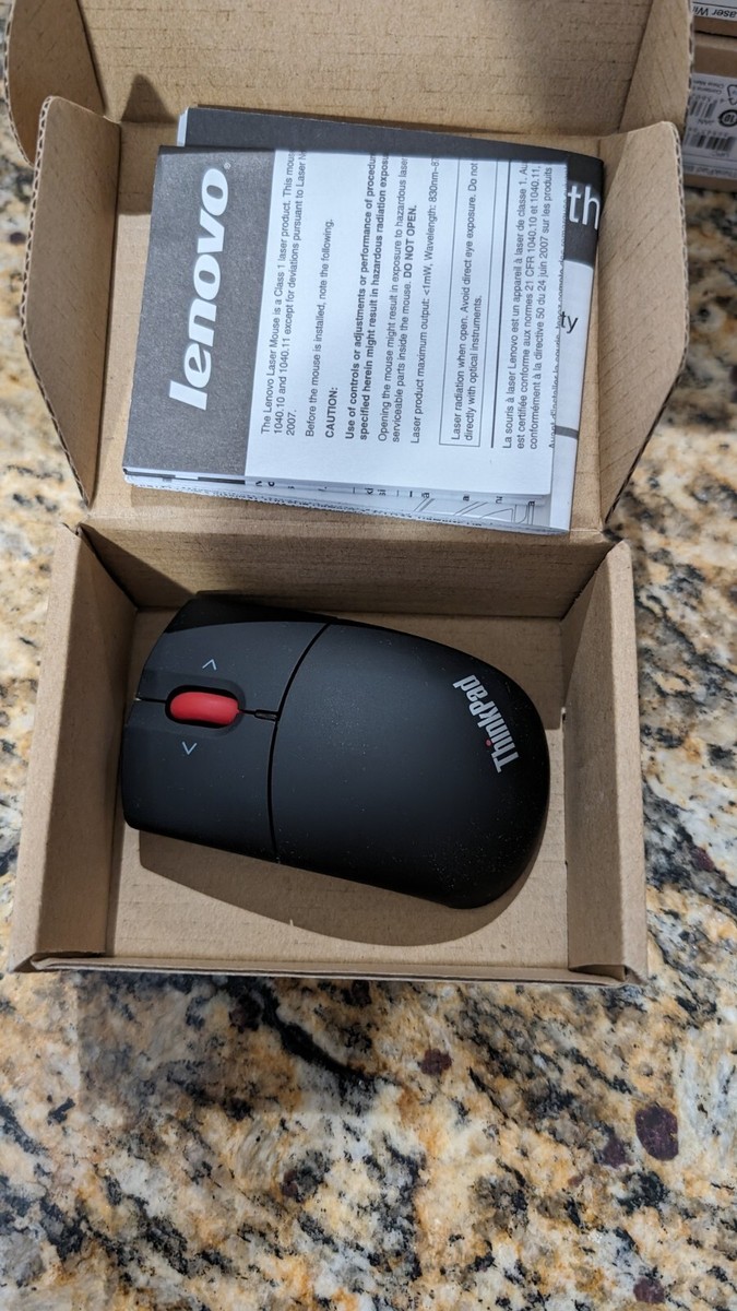 Lenovo ThinkPad 3-Button Bluetooth Wireless Laser Mouse Black 