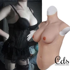 Realistic B-H Cup Silicone Breast Forms Breast Plate Fake Boobs For Crossdresser