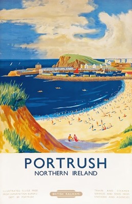 TR73 Vintage Great Northern GNR Railway Seaside Poster Re-Print A4