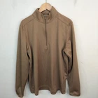 Under Armour Tactical Pullover Shirt Mens Large 1/4 Zip Long Sleeve Coyote Brown