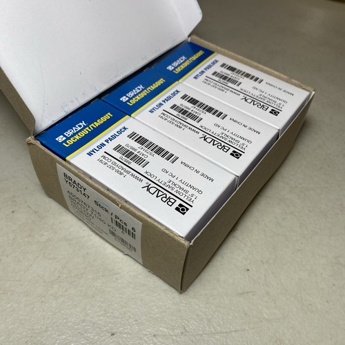 (Stck. 6) Brady 99570 Lockout Vorhängeschloss, verschiedenschließend, gelb Nylon, 1,5" Bügel - Bild 9 von 10