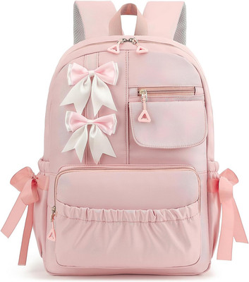 Girls Backpack with Bows for Kids Kawaii Coquette School Bookbag 5-12