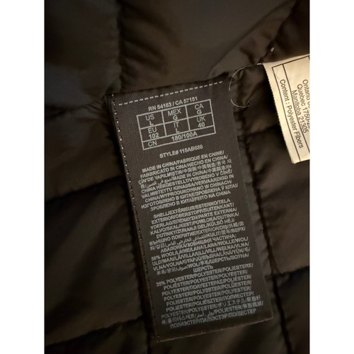 GUESS Mens Wool Blend Military Jacket Size L Gray Detachable Bib Quilted Lining - Picture 11 of 16