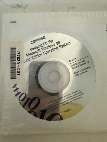 Compaq "Getting Started Microsoft Windows 98 Second Edition" CD-ROM Brand New - Picture 3 of 4