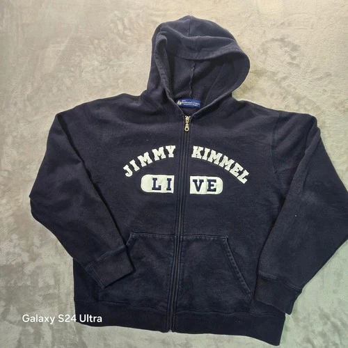 Jimmy Kimmel Live Full Zip Hoodie Navy Blue Redwood Classics Mens Large Canada - product listing photo