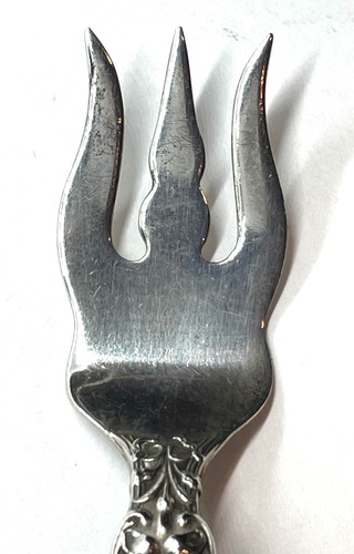 Sterling Alvin Orange Blossom Cocktail Seafood Shrimp Forks 5 3/4" - Set of 8 - Picture 5 of 5