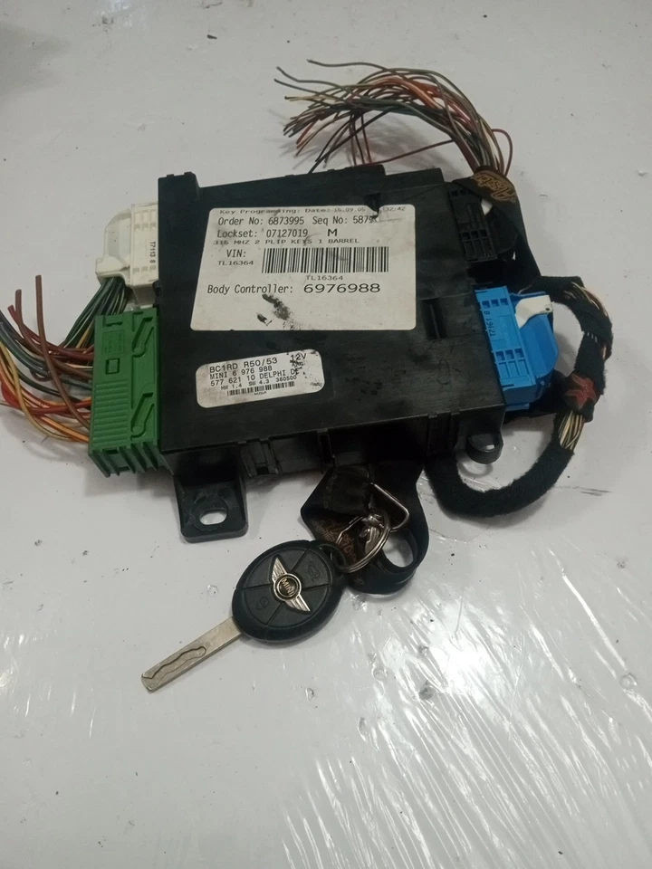 Módulo de control de carrocería Mini Cooper R53 R50 2002-2006 BCM OEM 6976988 Foto 2 de 4