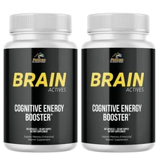 Brain Actives- Nerve Health Support- 2 Bottles- 120 Capsules