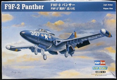 Hobby Boss Models 1/72 GRUMMAN F9F-2 PANTHER Jet Fighter *NOS*