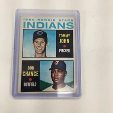 1964 Topps #146 Rookie Stars Tommy John Bob Chance RC Rookie