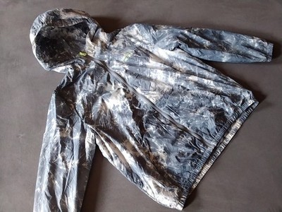 Zara Jungen Windjacke 152 TOP Windbreaker Sommerjacke Batik Muster blau grau