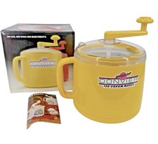 NEW NOS Vintage Donvier Premier Ice Cream Maker 1 PINT HTF Yellow Made In Japan
