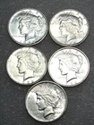 1922 Peace Silver Dollar BU Frosty White coin in saflip #K491