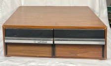 Windsor Faux Wood Grain VHS Tape Storage Bin 24 Total Cassettes 2 Drawers