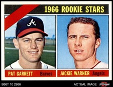 1966 Topps #553 Pat Garrett / Jackie Warner RCs Braves / Angels RC 7.5 - NM+