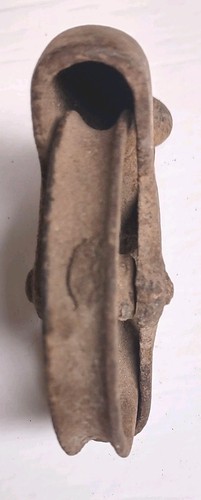 Vintage Fender Pulley Swivel Eye 3" Speichenrad rustikal Gusseisen  - Bild 3 von 9