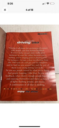 2002 Paul McCartney Driving USA Program Concert Tour Program - Picture 4 of 10