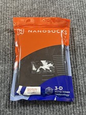 Nanosocks 3D Nano Weave Technology Compression Socks Size 3 Black Neuropathy NEW