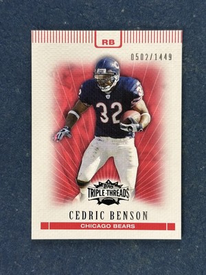 2007 Topps Triple Threads #45 Cedric Benson Bears /1449
