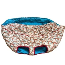 Quilted Baby Shopping Cart Seat Cover Raggedy Ann/Andy Handmade Vintage
