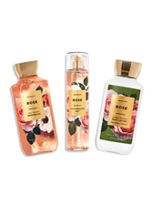 Bath & Body Works ROSE Body Cream, Shower Gel, Mist 3 Pc Set. FREE SHIPPING!!