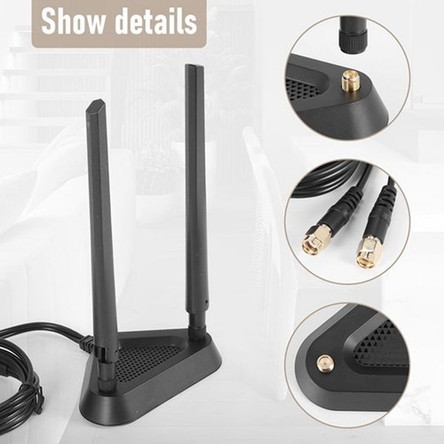 Câble rallonge double fréquence 2,4 G/5 G, antenne, routeur wifi, sans fil4677 - Photo 2/8
