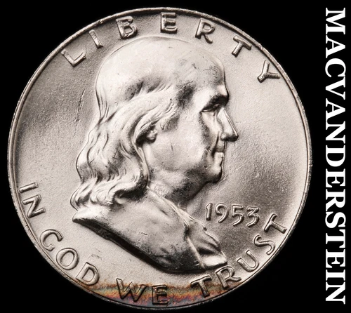 1953-D Franklin Half Dollar- Choice Gem Brilliant Uncirculated Full Bell #i4149