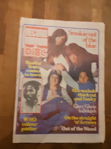 Record Mirror March 13th 1976 Smokie Cover The Who Poster - Picture 1 of 5