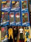 LOT OF 10 NIB 1990’s GI JOE ACTION FIGURES DUKE SNAKE EYES ROADBLOCK ROCK ROLL