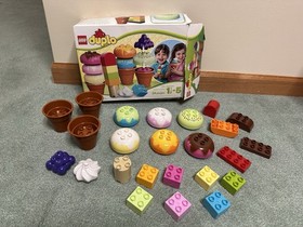 Lego Duplo 10574 Creative Ice Cream 100% Complete Set Dessert Popsicle Treats