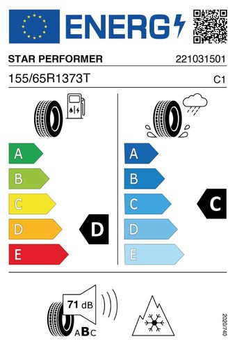 STAR PERFORMER SOLAR 4S 155/65 R13 73 T M+S Pneumatico Pneumatici 4 stagioni Go - Foto 2 di 5