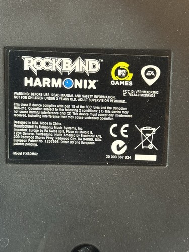 Rockband Harmonix Drum Set For XBox Model XBDMS2 Only - Not Tested - Picture 8 of 14