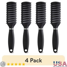 4 Pack Vent Brush Fast Drying Detangling Volume Boosting Comfortable Grip New