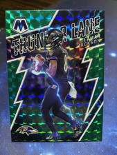 2022 Panini Mosaic - Thunder Lane Lamar Jackson #TL-24 Green Mosaic Prizm