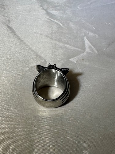 Bold Skull Moth Stainless Steel Ring – Gothic, Biker, Memento Mori – Free ship - Picture 3 of 7