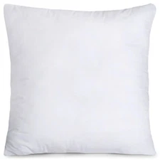 18 Inch Square Pillow Insert, White, Throw Cushion For Bed Sofa