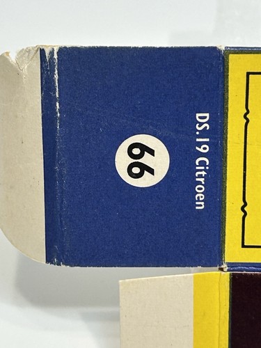 BOX ONLY Vintage All Original Matchbox Moko Lesney 66 DS. 19 Citroen - Picture 11 of 11