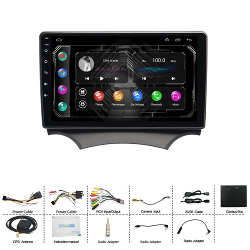 9" Android 14 CarPlay Autoradio GPS Navigation BT DAB+USB Für Ford KA 2008-2012 - Picture 22 of 22