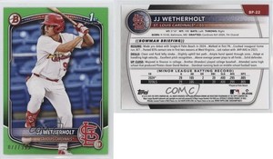 2025 Bowman Prospects Neon Green /399 JJ Wetherholt #BP-22